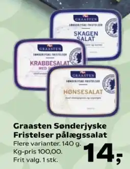 Kvickly Graasten Sønderjyske Fristelser pålægssalat tilbud