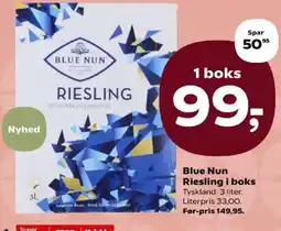Kvickly Blue Nun Riesling tilbud
