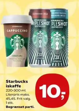 SuperBrugsen Starbucks iskaffe tilbud