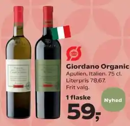 SuperBrugsen Giordano Organic tilbud