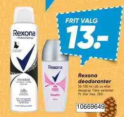 Bilka Rexona deodoranter tilbud