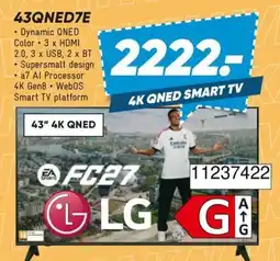 Bilka LG 43QNED7E 4K QNED SMART TV tilbud
