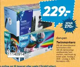 Bilka dan·pen twinmarkers tilbud