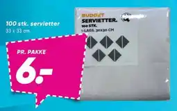 Bilka Budget servietter tilbud