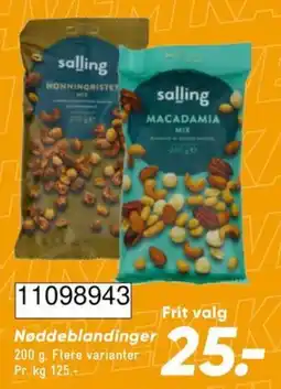 Bilka Salling nøddeblandinger tilbud
