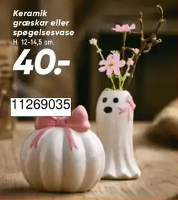 Bilka Keramik græsskar eller spøgelsesvase tilbud