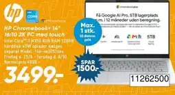 Bilka Hp Chromebook+ 14" 16:10 2k pc med touch tilbud