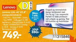 Bilka Lenovo L24-4C 23,8" computerskærm tilbud