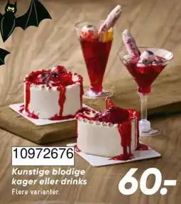 Bilka Kunstige blodige kager eller drinks tilbud