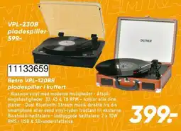 Bilka Denver VPL-120BR pladespiller i kuffert tilbud