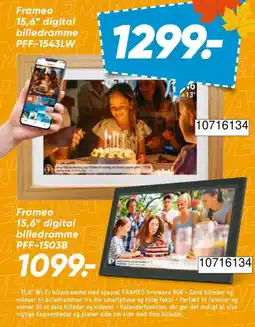 Bilka Frameo 15,6" digital billedramme PFF-1503B tilbud