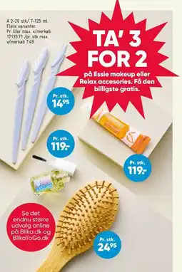 Bilka Essie makeup eller Relax accessories tilbud
