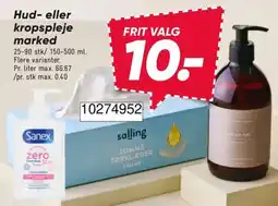 Bilka Sanex zero hand soap tilbud