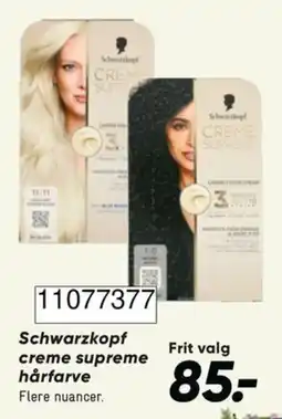 Bilka Schwarzkopf creme supreme hårfarve tilbud