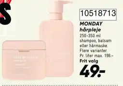 Bilka Monday hårpleje tilbud