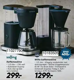 Bilka Wilfa kaffemaskine tilbud