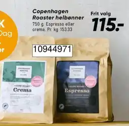 Bilka Copenhagen Roaster helbønner tilbud