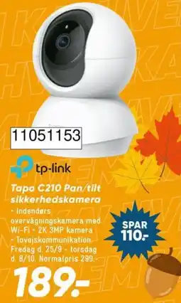 Bilka tp-link Tapo C210 Pan/tilt sikkerhedskamera tilbud