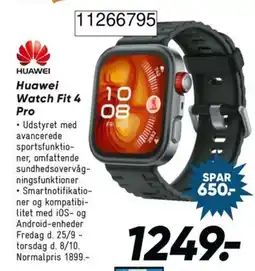 Bilka Huawei Watch Fit 4 Pro tilbud