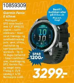 Bilka Garmin Fenix E 47mm tilbud