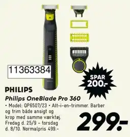 Bilka Philips OneBlade Pro 360 tilbud