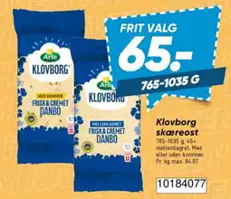 Bilka Klovborg skæreost tilbud