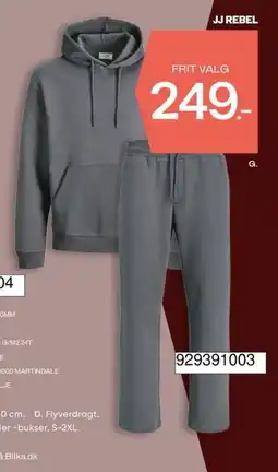 Bilka JJ Rebel hoodie og bukser tilbud