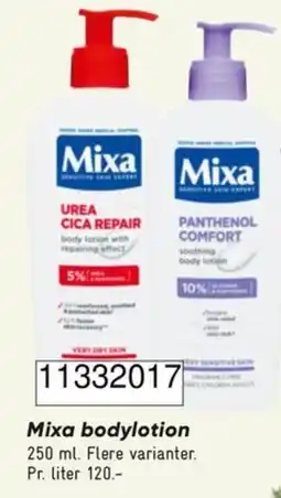Bilka Mixa bodylotion tilbud