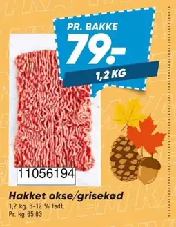 Bilka Hakket okse/grisekød tilbud