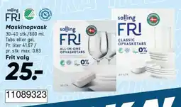 Bilka FRI Maskinopvask tilbud