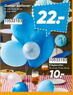 Bilka Gemar balloner tilbud
