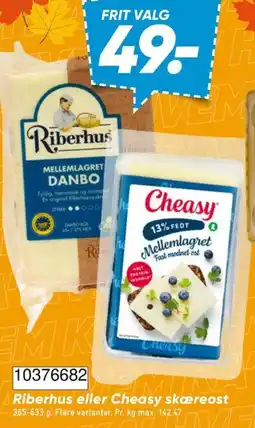Bilka Riberhus eller Cheasy skæreost tilbud