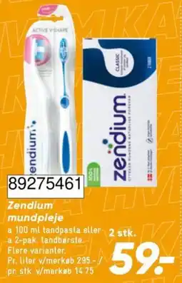 Bilka Zendium mundpleje tilbud