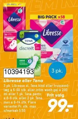 Bilka Libresse eller Tena tilbud