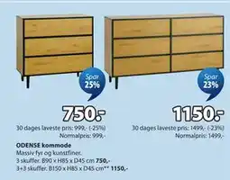 JYSK ODENSE kommode tilbud