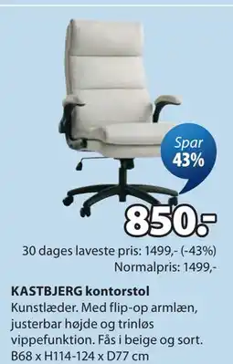 JYSK KASTBJERG kontorstol tilbud
