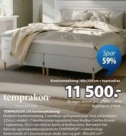 JYSK TEMPRAKON LYA kontinentalseng tilbud