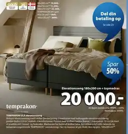 JYSK TEMPRAKON ULA elevationsseng tilbud