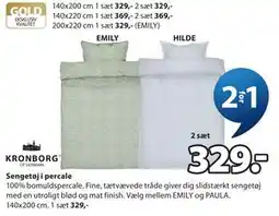 JYSK Sengetøj i percale tilbud