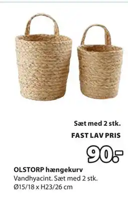 JYSK OLSTORP hængekurv tilbud