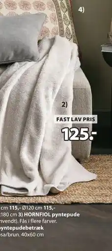 JYSK GEDEBLAD plaid tilbud