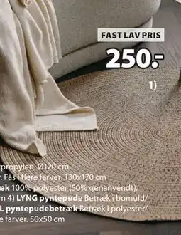 JYSK BUESTARR tæppe tilbud