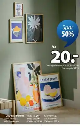 JYSK TORD billedramme tilbud