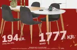 Daells Bolighus SPISEBORD MED 2 TILLÆGSPLADER tilbud