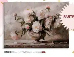 Daells Bolighus MALERI Flowers tilbud