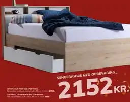 Daells Bolighus SENGERAMME IKAST MED OPBEVARING tilbud