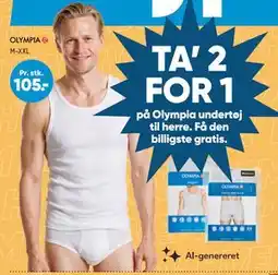 Bilka Olympia undertøj til herre tilbud