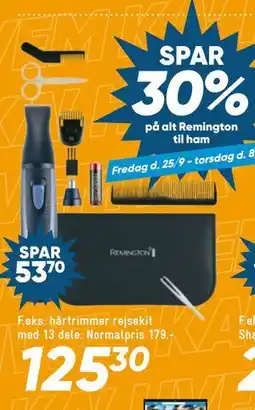 Bilka hårtrimmer rejsekit med 13 dele tilbud