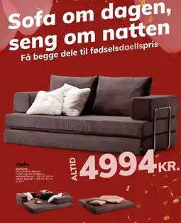 Daells Bolighus SOVESOFA tilbud