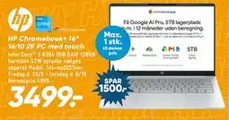 Bilka HP Chromebook+ 14” 16:10 2K PC med touch tilbud